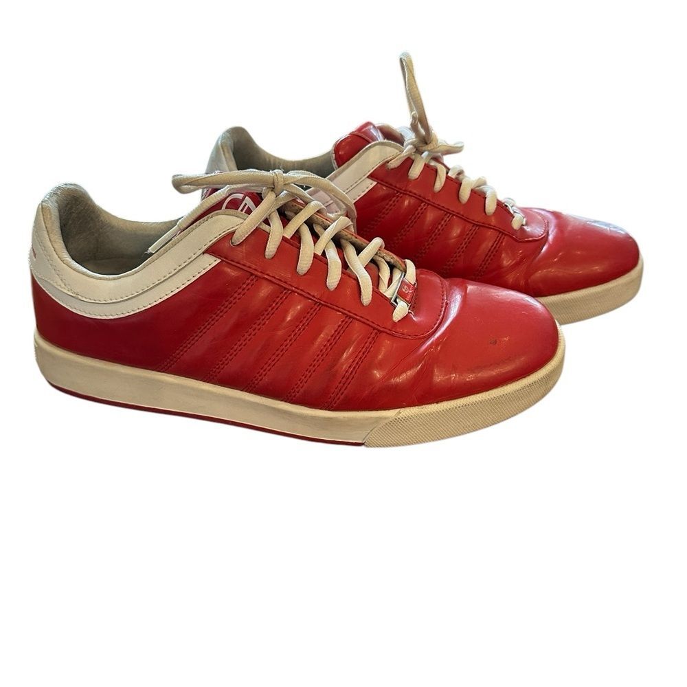 Men’s Sergio Tacchini Red Leather Sneakers Size 10.5